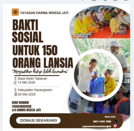 Bakti sosial untuk 150 orang lansia